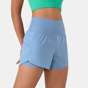 Halara High Waisted Side Pocket 2-in-1 Yoga Shorts 2.5''